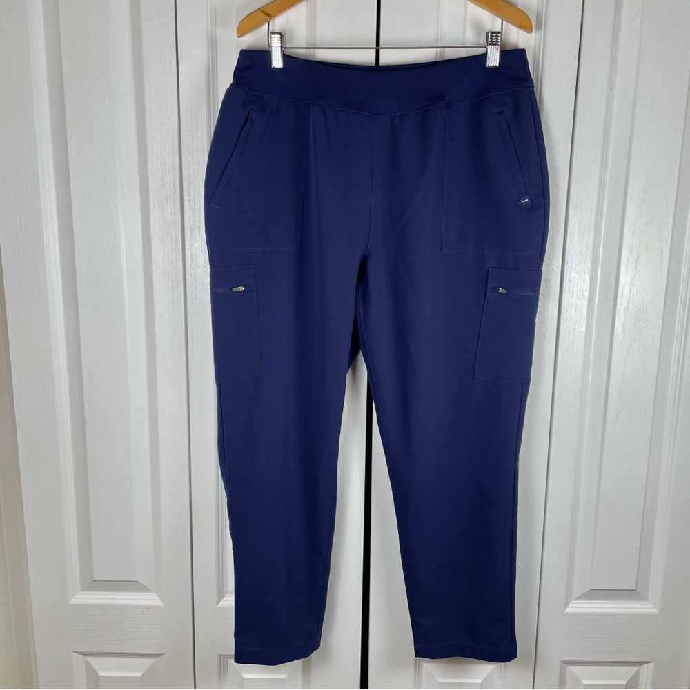 Navy Utility Pocket Pull-On Pants